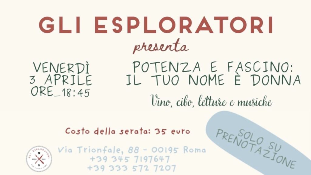 Degustazione vini a Roma: il tuo nome è donna